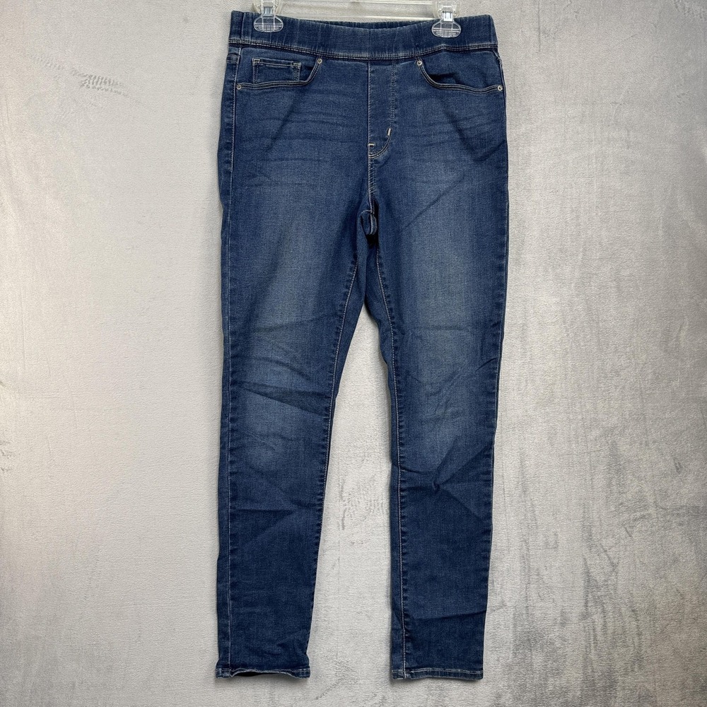 Levis Pull On Skinny Jeans Womens 6 Blue Medium Wash Mid Rise Stretch Denim
